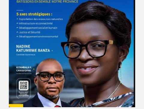 Election Gouv : Nadine katumbwe : candidate favorite au discours promoteur ( Ir Dandy lutonda)